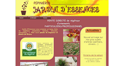 Desktop Screenshot of jardindessences.fr