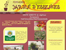 Tablet Screenshot of jardindessences.fr